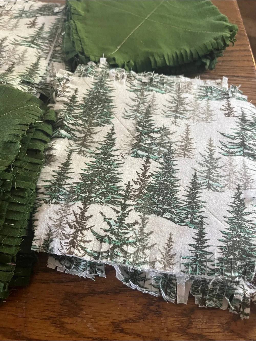 Flannel Rag quilt patches 48 8” patches